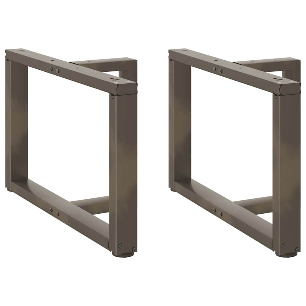 Noge za klub stolić T-oblika 2 kom Crne 60x25x(42-43) cm Čelik