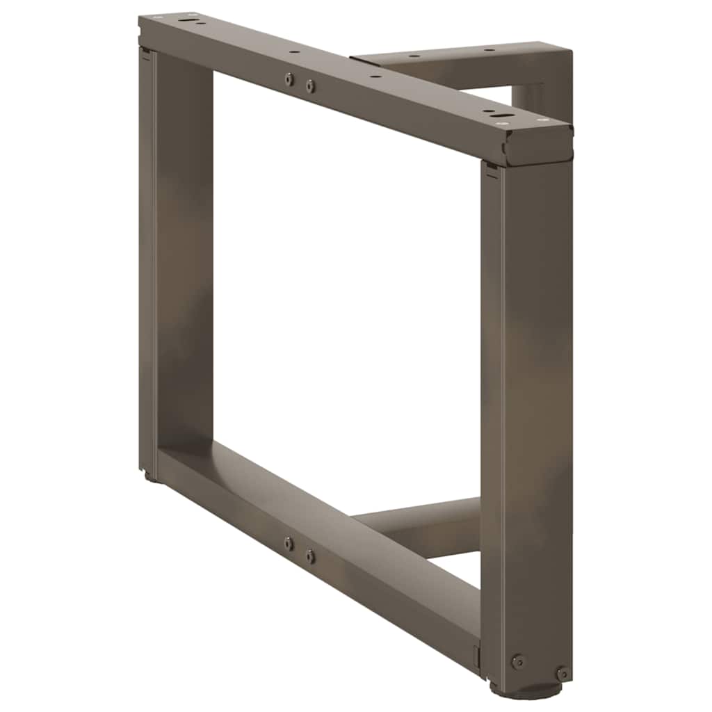 Noge za klub stolić T-oblika 2 kom Crne 60x25x(42-43) cm Čelik