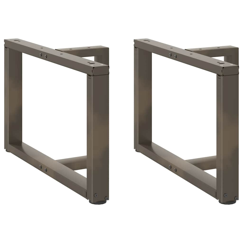 Noge za klub stolić T-oblika 2 kom Crne 70x25x(42-43) cm Čelik