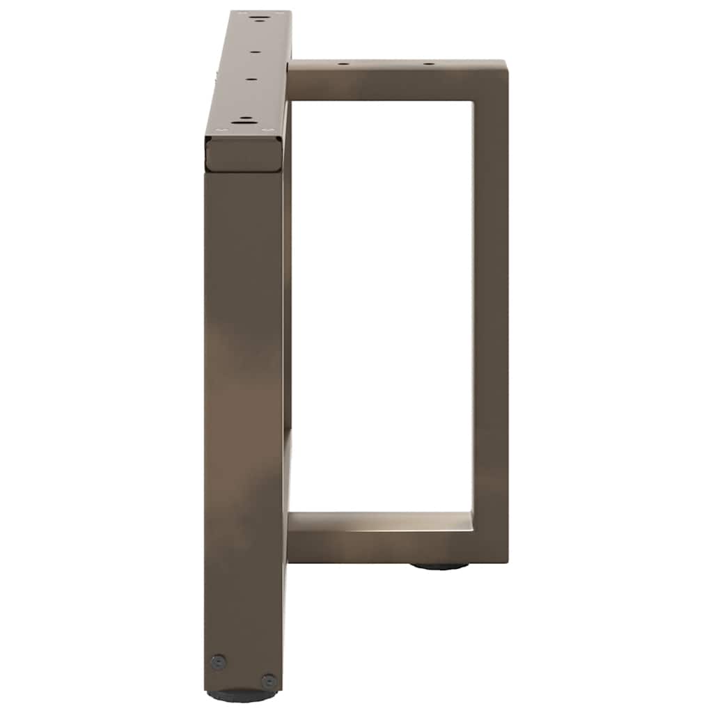 Noge za klub stolić T-oblika 2 kom Crne 70x25x(42-43) cm Čelik