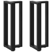 Noge za konzolni stol T-oblika 2 kom Crne 25x28x(72-73) cm Čelik