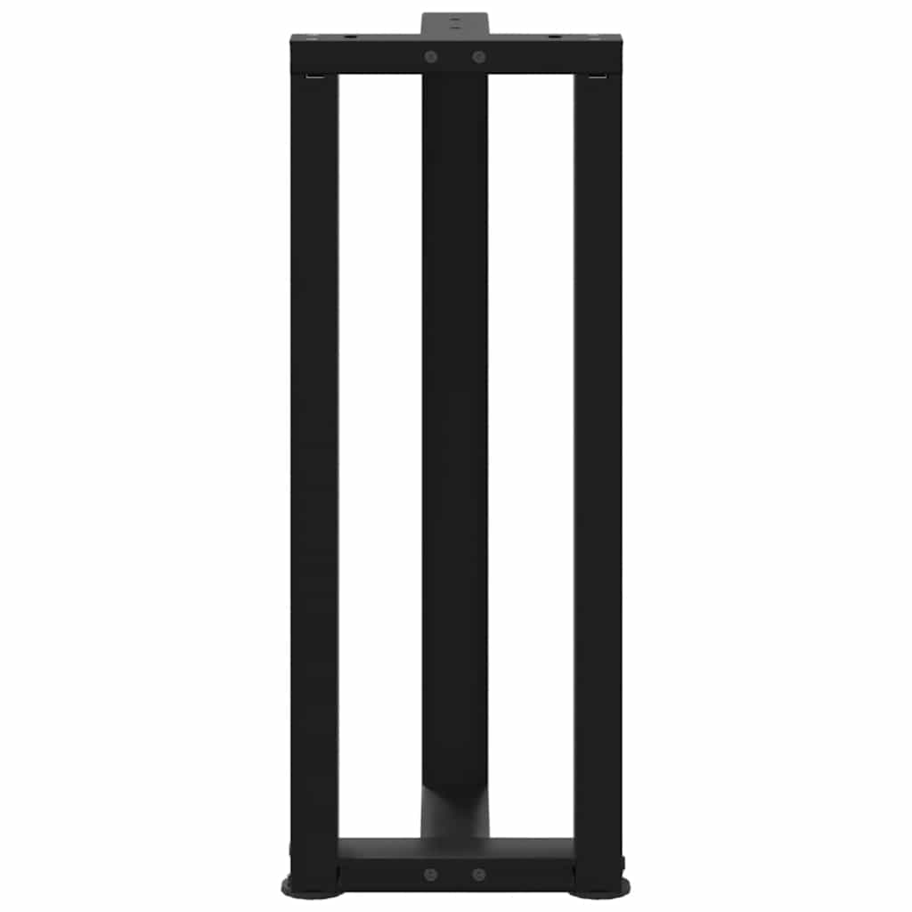 Noge za konzolni stol T-oblika 2 kom Crne 25x28x(72-73) cm Čelik