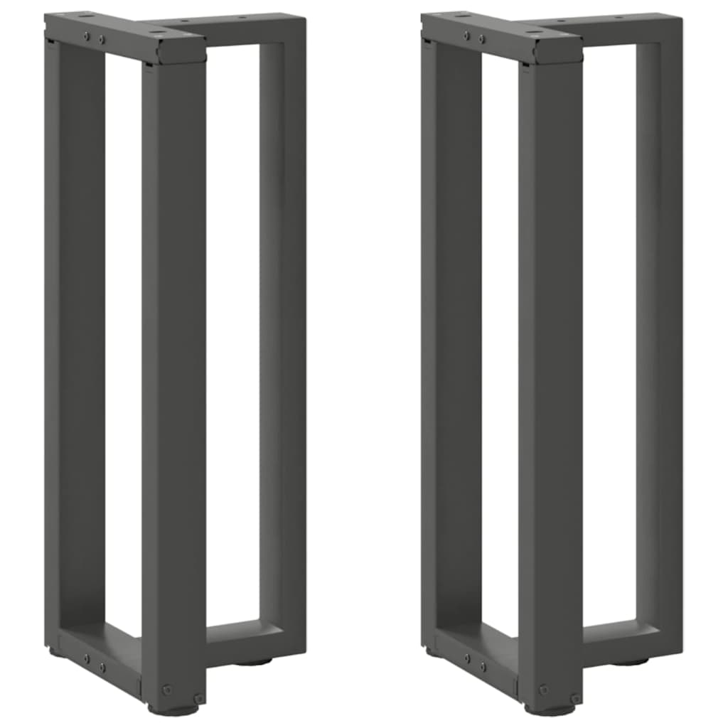 Noge za konzolni stol T-oblika 2 kom antracit 25x28x(72-73) cm čelik