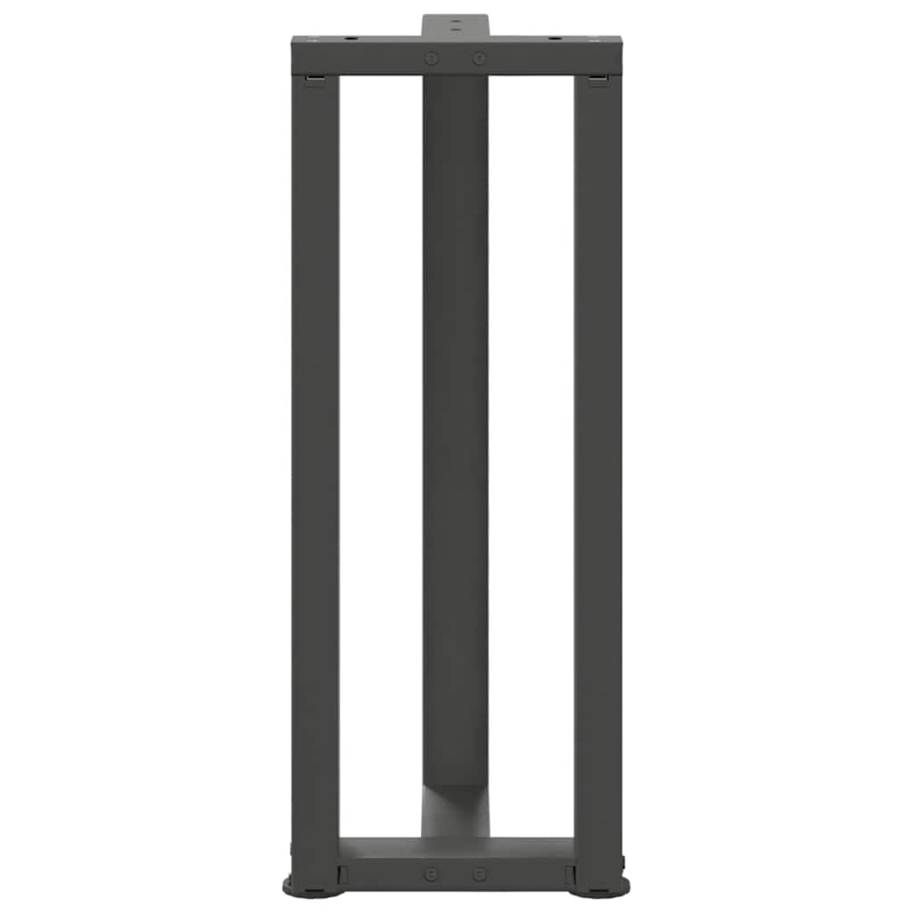 Noge za konzolni stol T-oblika 2 kom antracit 25x28x(72-73) cm čelik