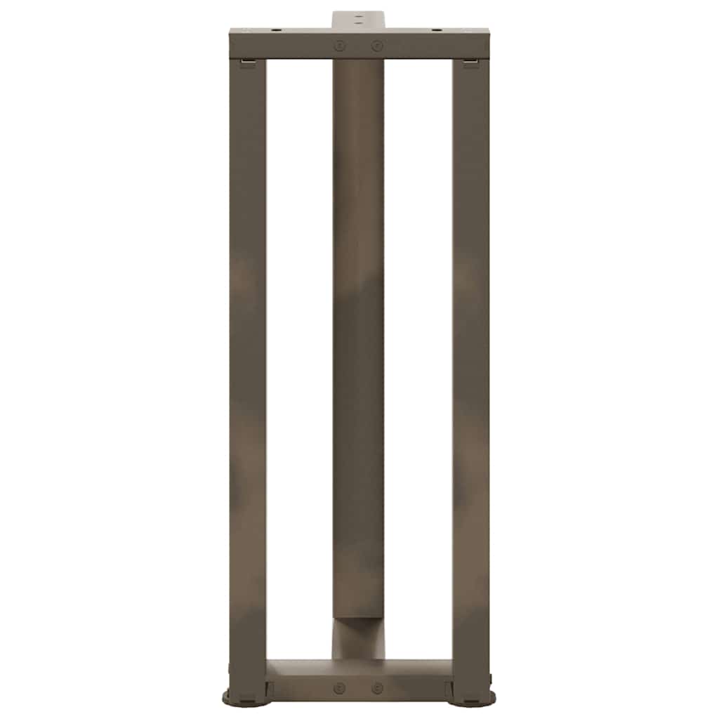 Noge za konzolni stol T-oblika 2 kom Crne 25x28x(72-73) cm Čelik