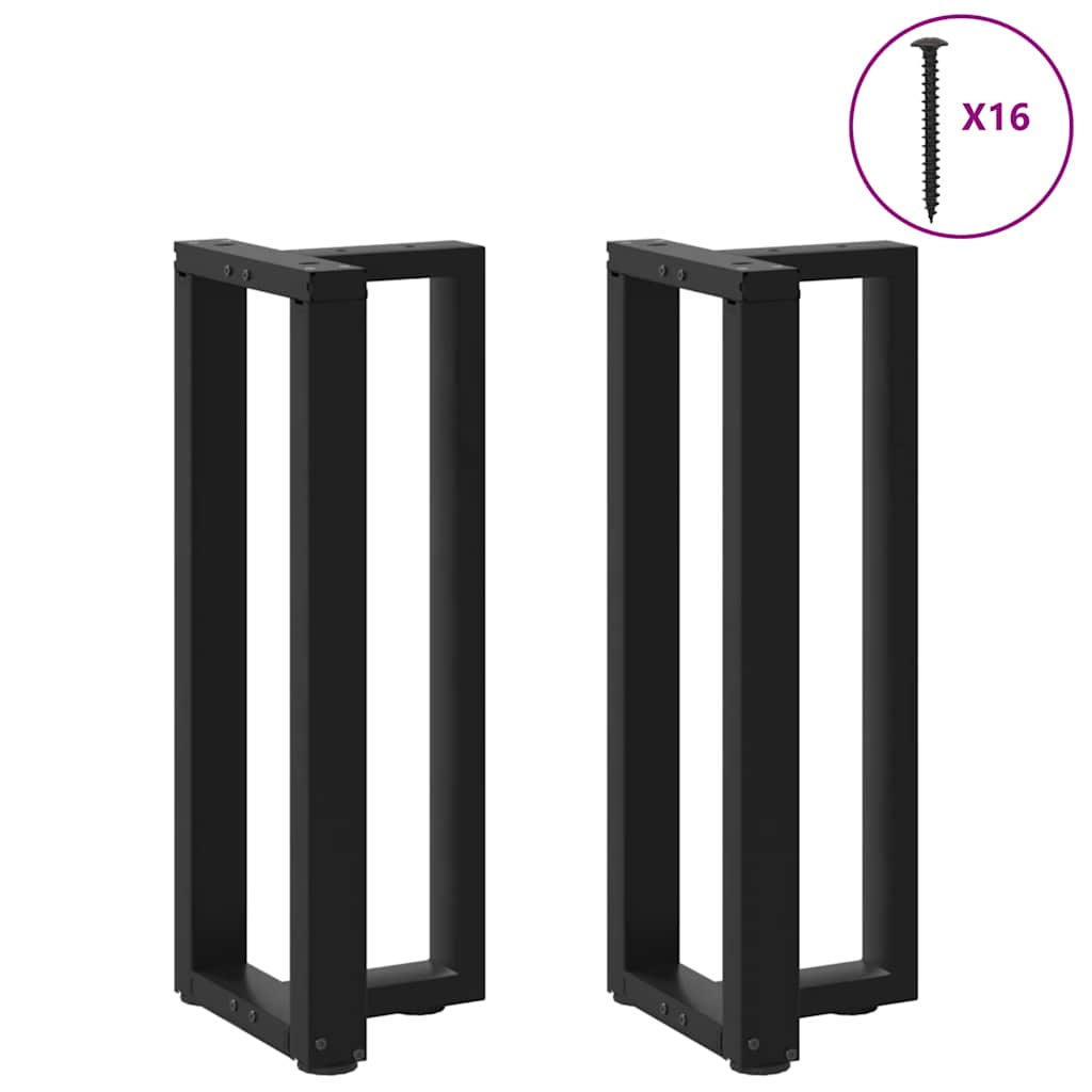 Noge za konzolni stol T-oblika 2 kom Crne 38x25x(72-73) cm Čelik