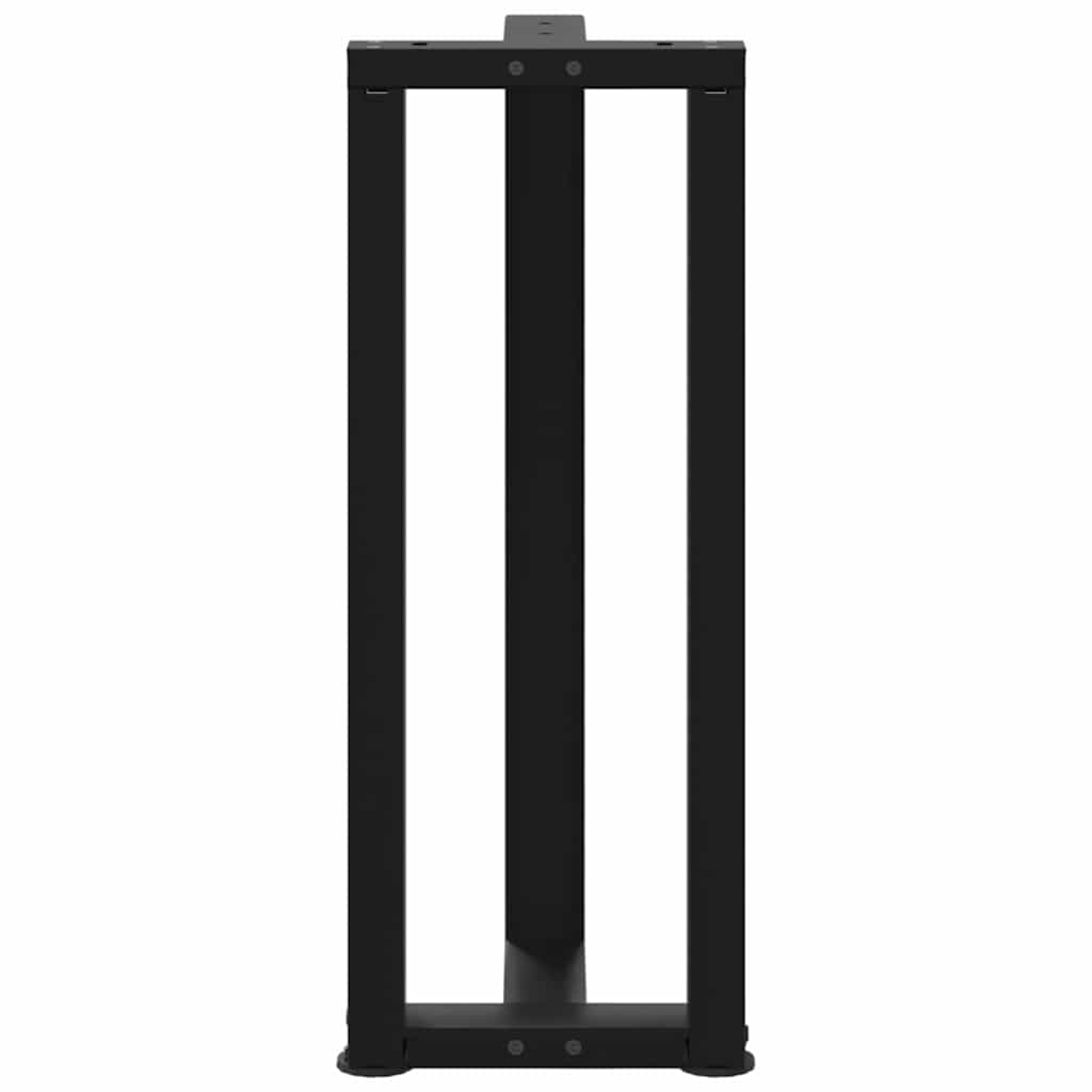 Noge za konzolni stol T-oblika 2 kom Crne 38x25x(72-73) cm Čelik
