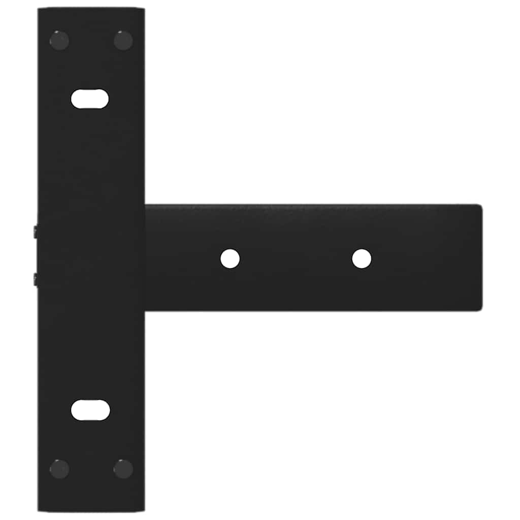 Noge za konzolni stol T-oblika 2 kom Crne 38x25x(72-73) cm Čelik