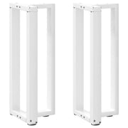 Noge za konzolni stol T-oblika 2 kom Bijele 38x25x(72-73) cm Čelik