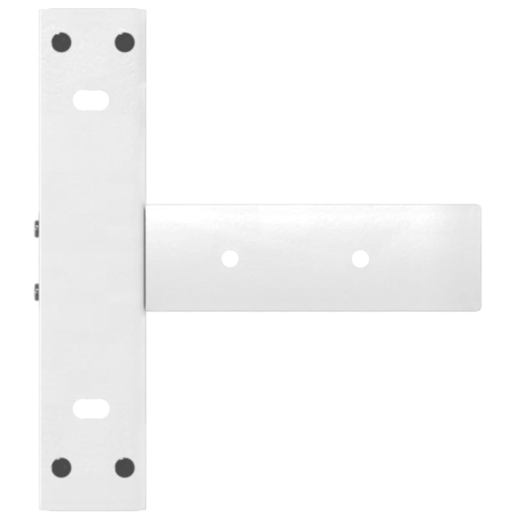 Noge za konzolni stol T-oblika 2 kom Bijele 38x25x(72-73) cm Čelik