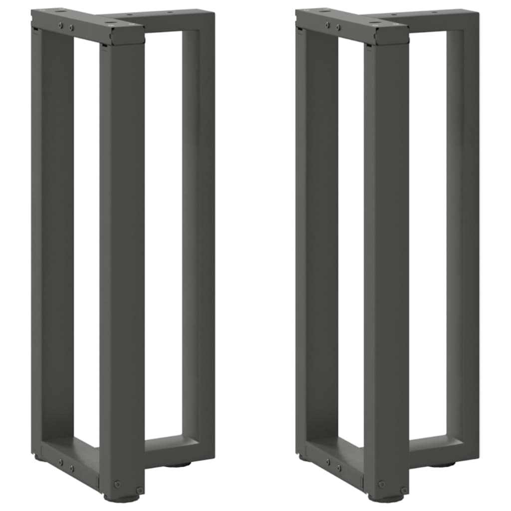 Noge za konzolni stol T-oblika 2 kom antracit 38x25x(72-73) cm čelik