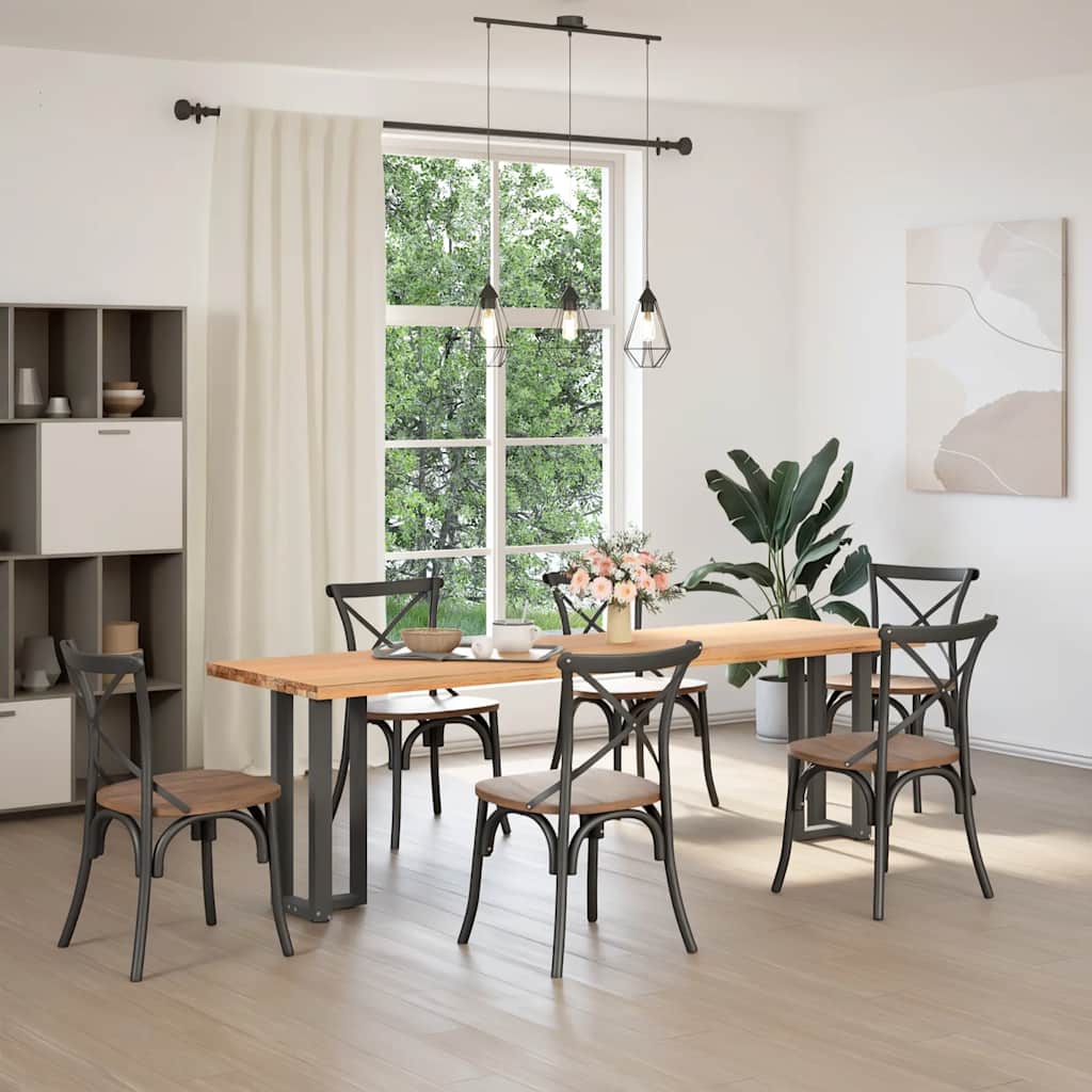 Noge za konzolni stol T-oblika 2 kom antracit 38x25x(72-73) cm čelik