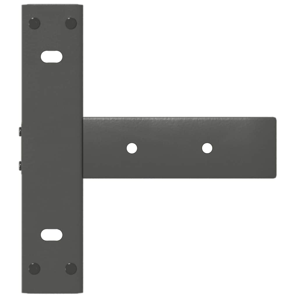 Noge za konzolni stol T-oblika 2 kom antracit 38x25x(72-73) cm čelik