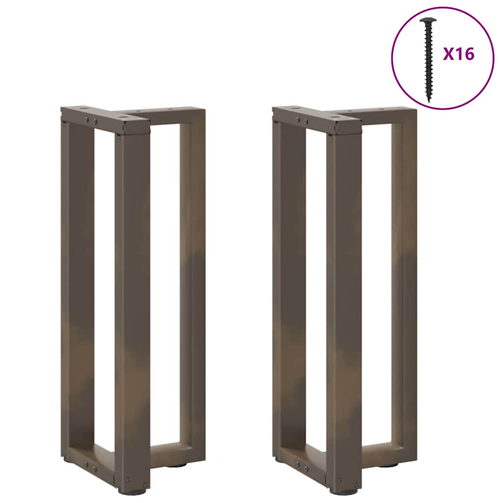 Noge za konzolni stol T-oblika 2 kom Crne 38x25x(72-73) cm Čelik