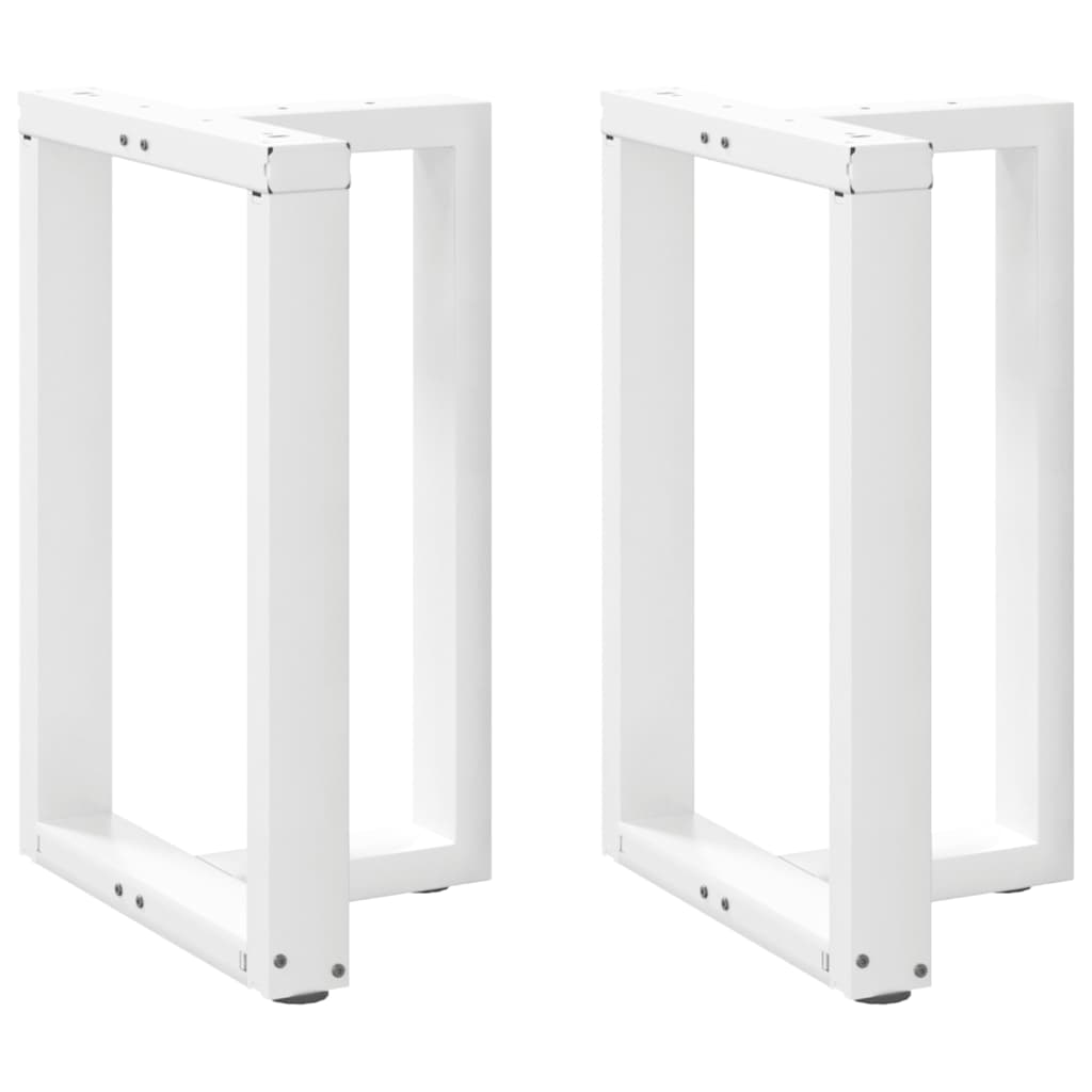 Noge za blagovaonski stol T-oblika 2 kom Bijele 50x35x(72-73) cm Čelik