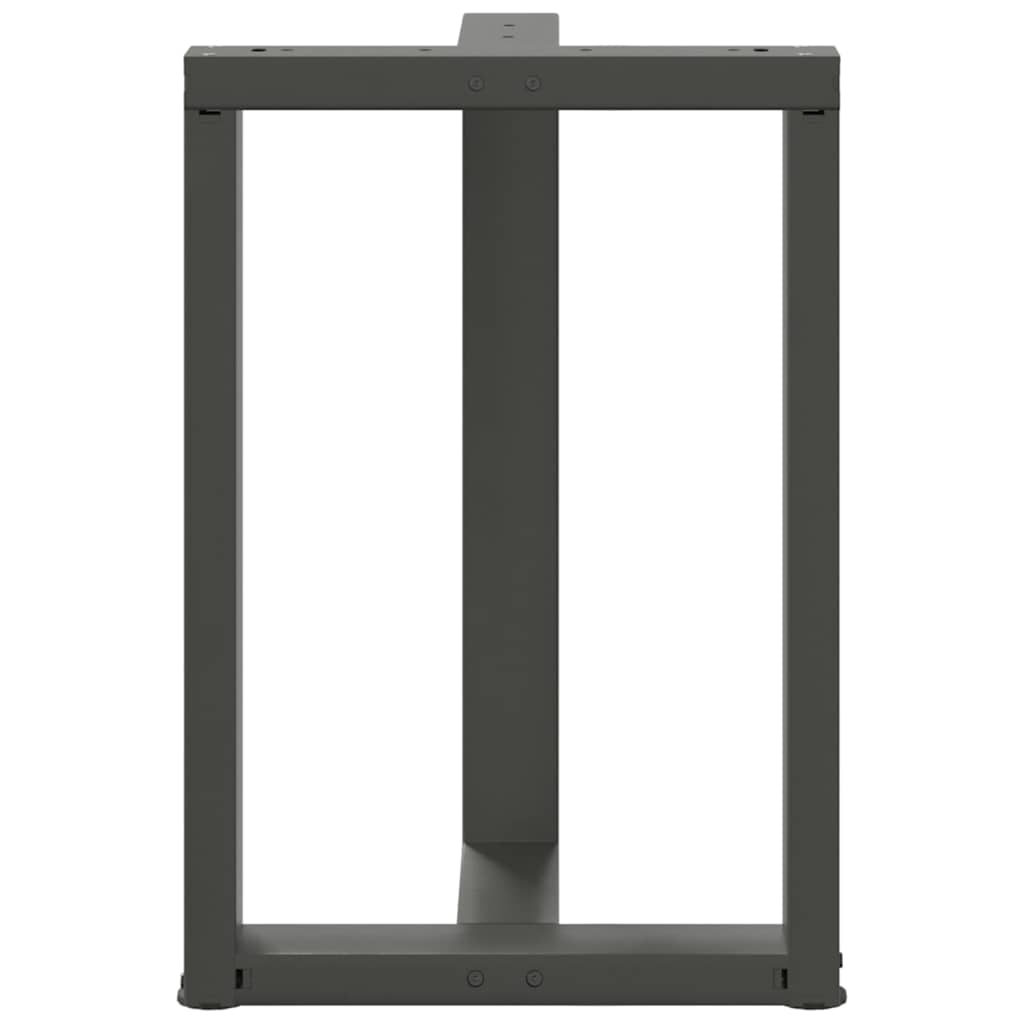 Noge za blagovaonski stol T-oblika 2 kom antracit 50x35x(72-73) cm čelik