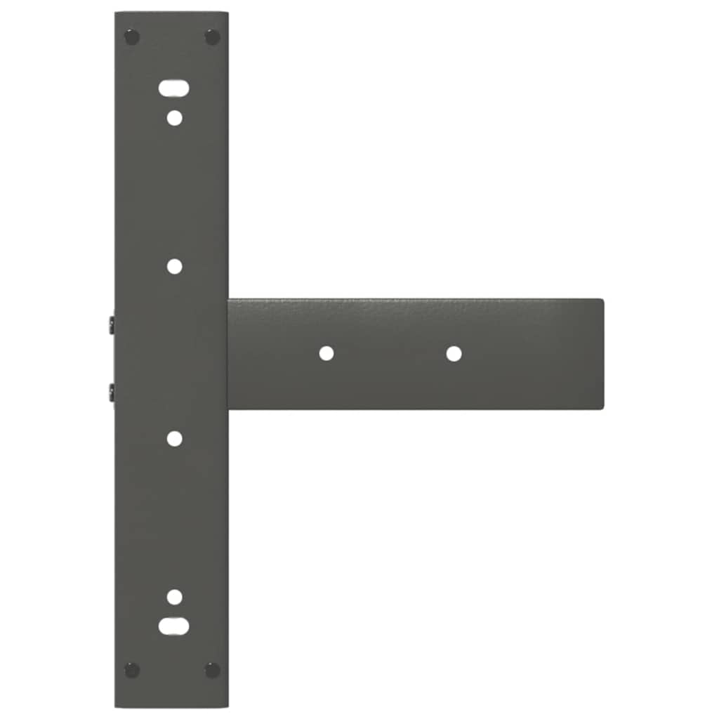 Noge za blagovaonski stol T-oblika 2 kom antracit 50x35x(72-73) cm čelik