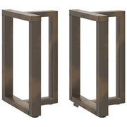 Noge za blagovaonski stol T-oblika 2 kom Crne 50x35x(72-73) cm Čelik