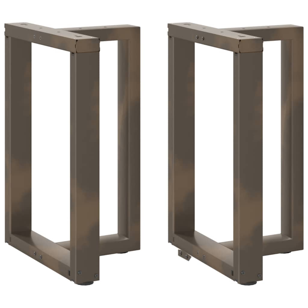 Noge za blagovaonski stol T-oblika 2 kom Crne 50x35x(72-73) cm Čelik