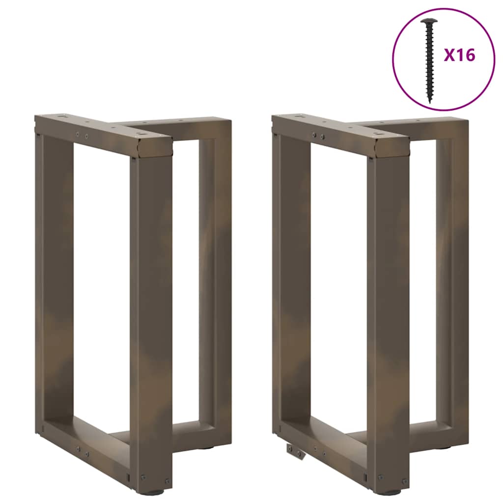 Noge za blagovaonski stol T-oblika 2 kom Crne 50x35x(72-73) cm Čelik