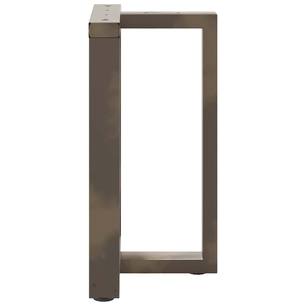 Noge za blagovaonski stol T-oblika 2 kom Crne 50x35x(72-73) cm Čelik