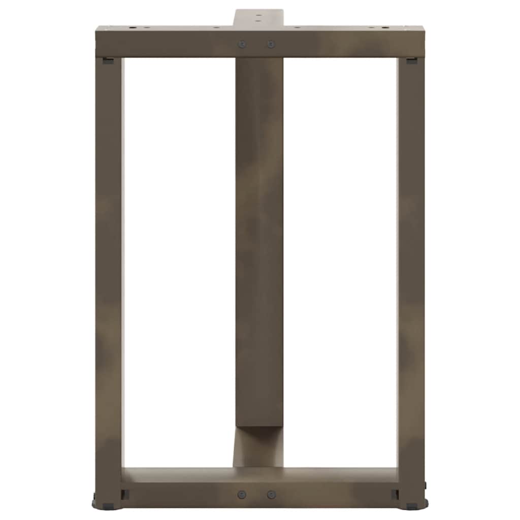 Noge za blagovaonski stol T-oblika 2 kom Crne 50x35x(72-73) cm Čelik