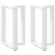 Noge za blagovaonski stol T-oblika 2 kom Bijele 60x35x(72-73) cm Čelik