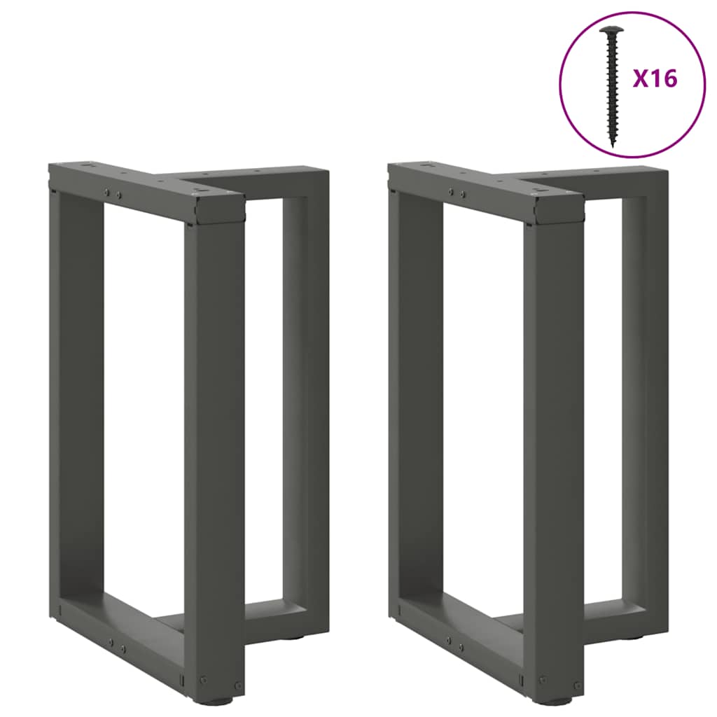 Noge za blagovaonski stol T-oblika 2 kom antracit 60x35x(72-73) cm čelik