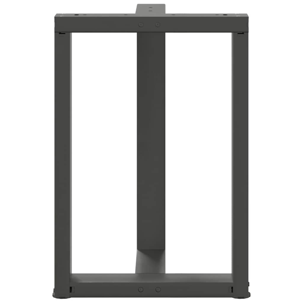 Noge za blagovaonski stol T-oblika 2 kom antracit 60x35x(72-73) cm čelik