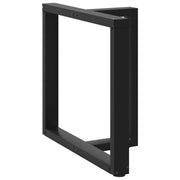 Noge za blagovaonski stol T-oblika 2 kom Crne 70x35x(72-73) cm Čelik