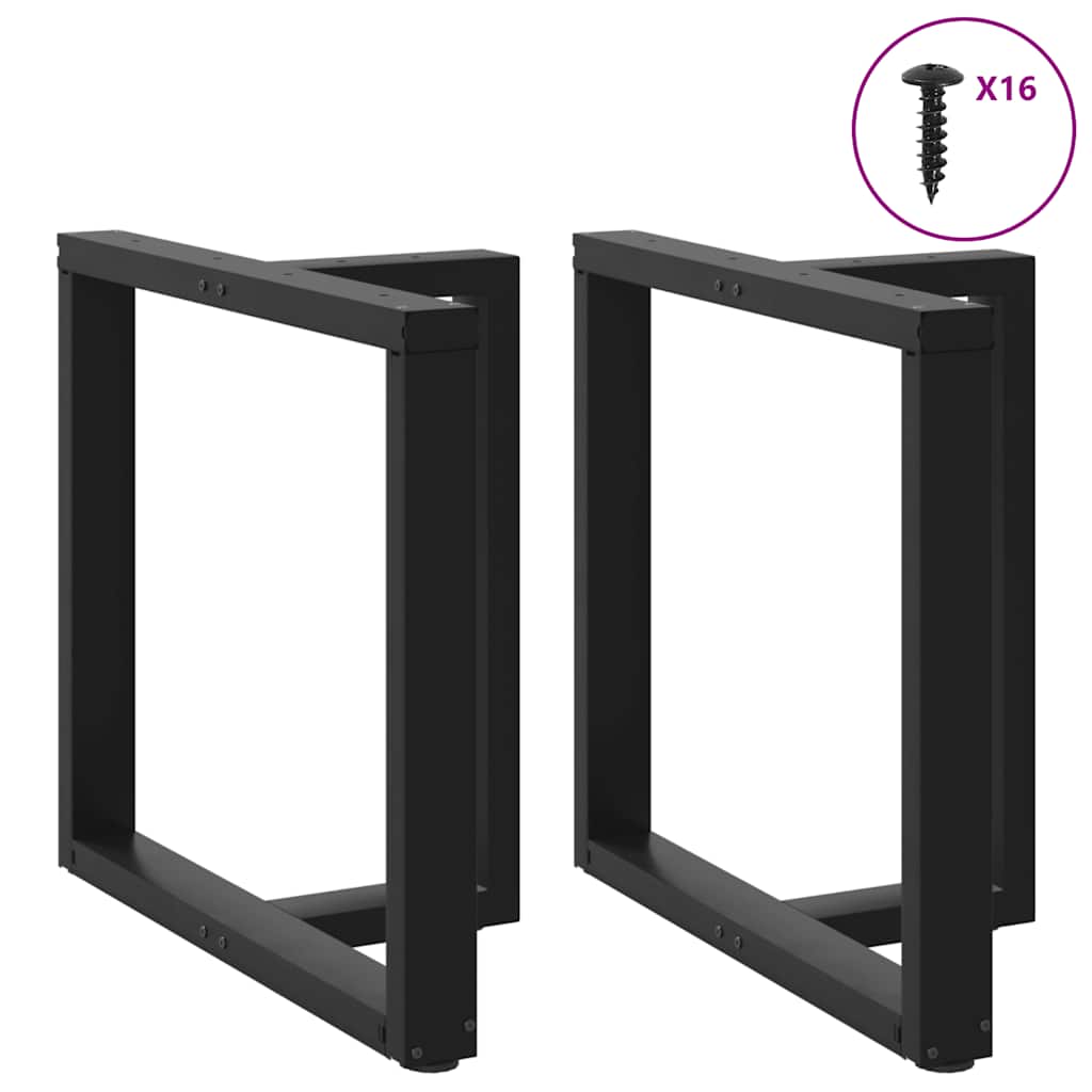 Noge za blagovaonski stol T-oblika 2 kom Crne 70x35x(72-73) cm Čelik