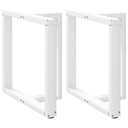 Noge za blagovaonski stol T-oblika 2 kom Bijele 70x35x(72-73) cm Čelik
