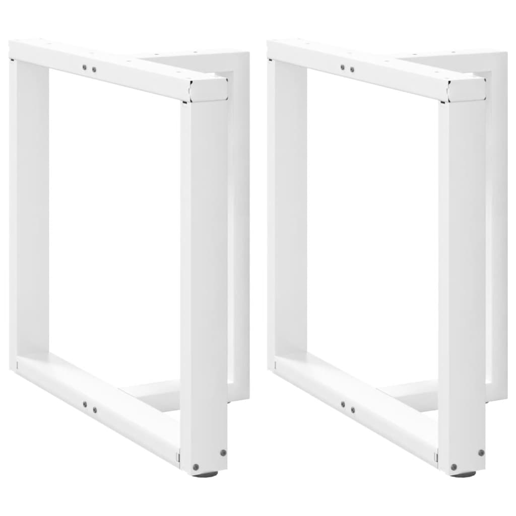 Noge za blagovaonski stol T-oblika 2 kom Bijele 70x35x(72-73) cm Čelik