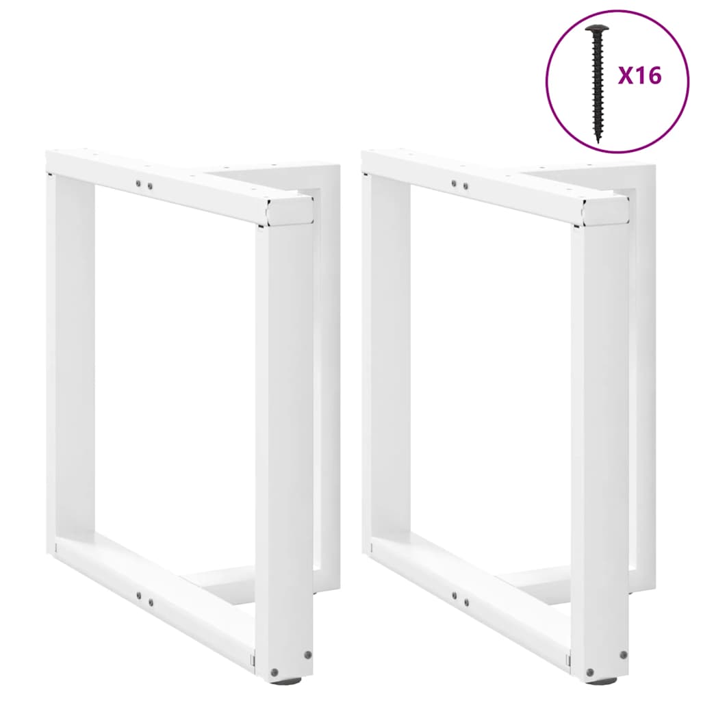 Noge za blagovaonski stol T-oblika 2 kom Bijele 70x35x(72-73) cm Čelik