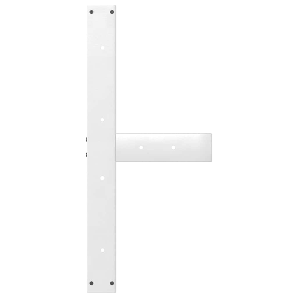 Noge za blagovaonski stol T-oblika 2 kom Bijele 70x35x(72-73) cm Čelik