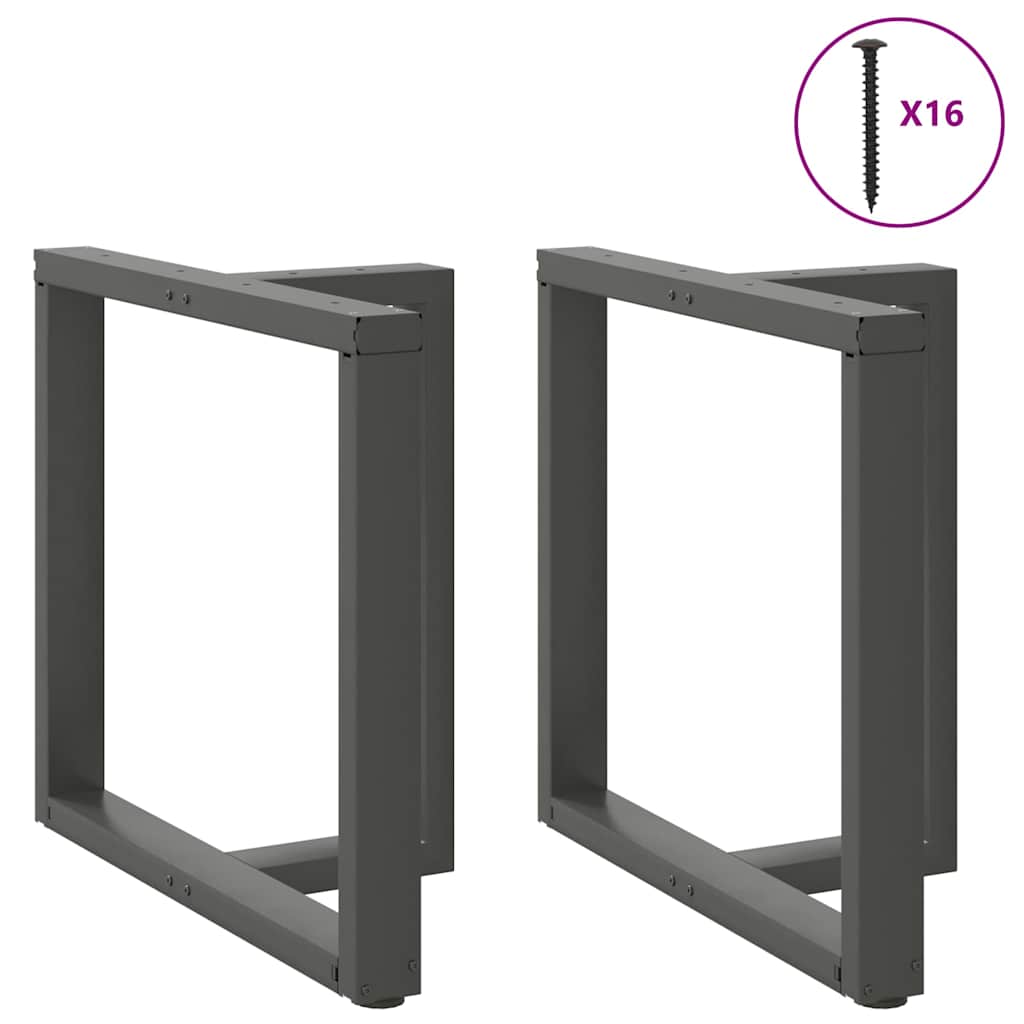 Noge za blagovaonski stol T-oblika 2 kom antracit 70x35x(72-73) cm čelik
