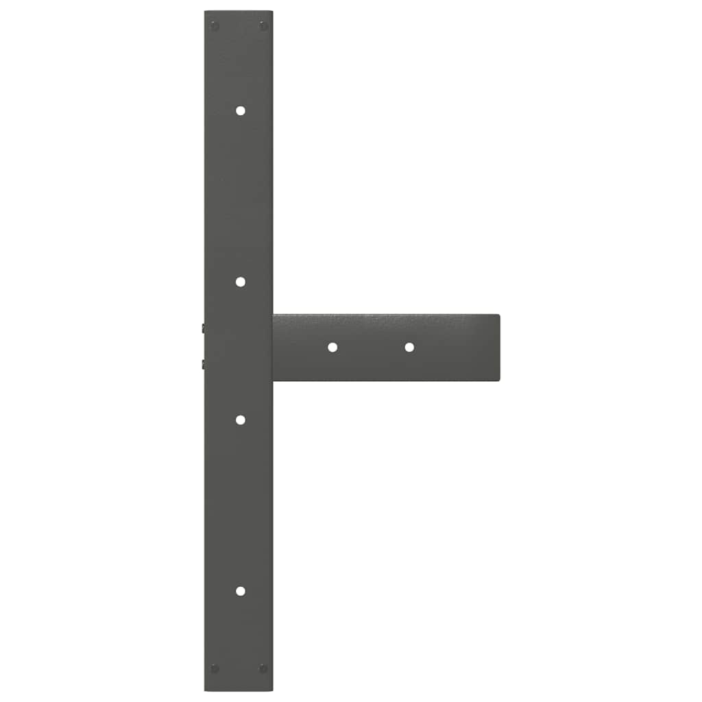 Noge za blagovaonski stol T-oblika 2 kom antracit 70x35x(72-73) cm čelik