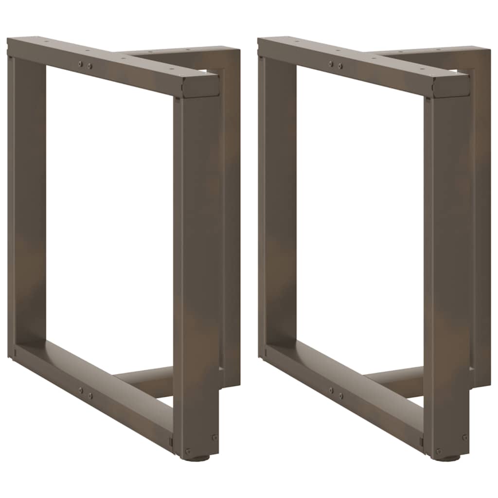 Noge za blagovaonski stol T-oblika 2 kom Crne 70x35x(72-73) cm Čelik