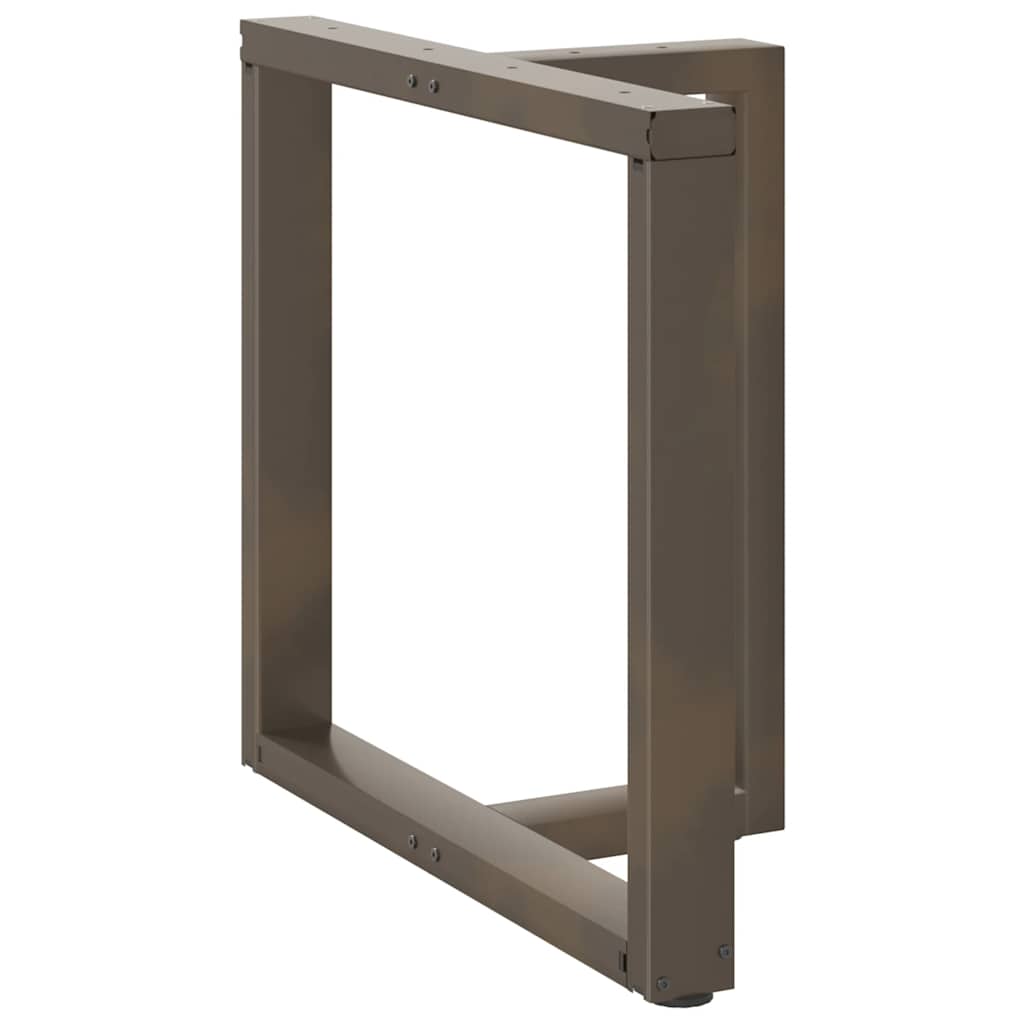 Noge za blagovaonski stol T-oblika 2 kom Crne 70x35x(72-73) cm Čelik