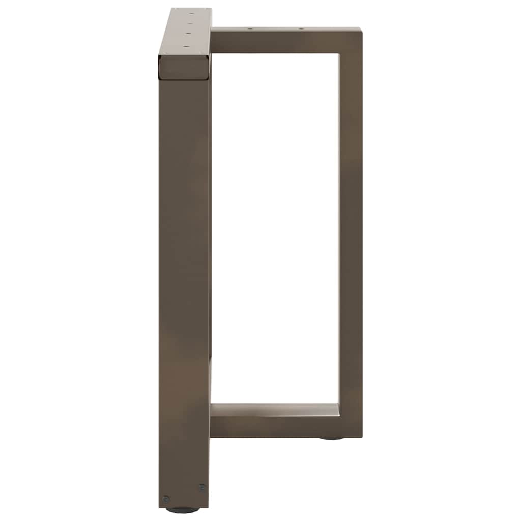 Noge za blagovaonski stol T-oblika 2 kom Crne 70x35x(72-73) cm Čelik