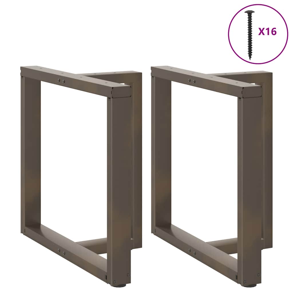 Noge za blagovaonski stol T-oblika 2 kom Crne 70x35x(72-73) cm Čelik