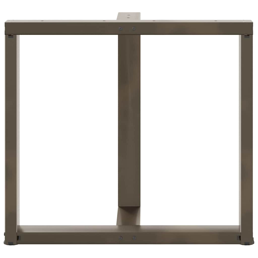 Noge za blagovaonski stol T-oblika 2 kom Crne 70x35x(72-73) cm Čelik