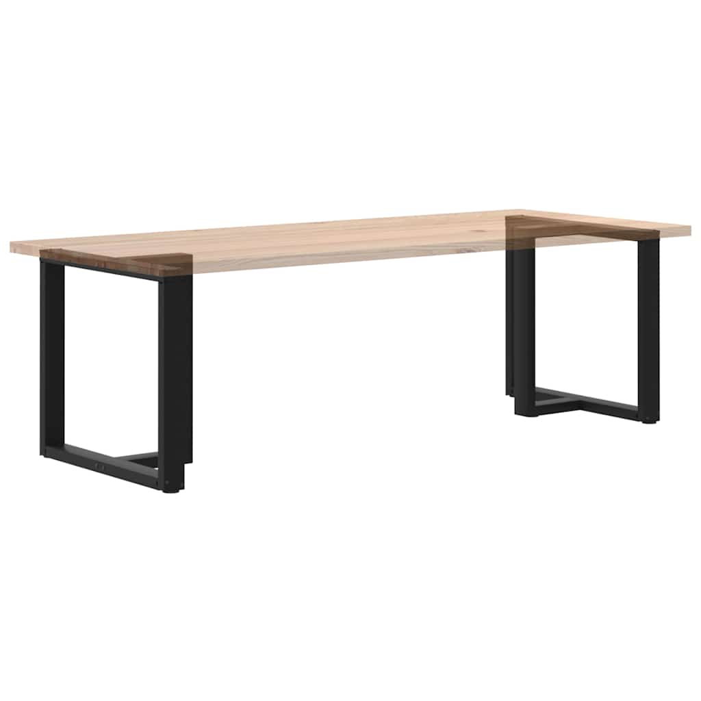 Noge za blagovaonski stol T-oblika 2 kom Crne 80x35x(72-73) cm Čelik