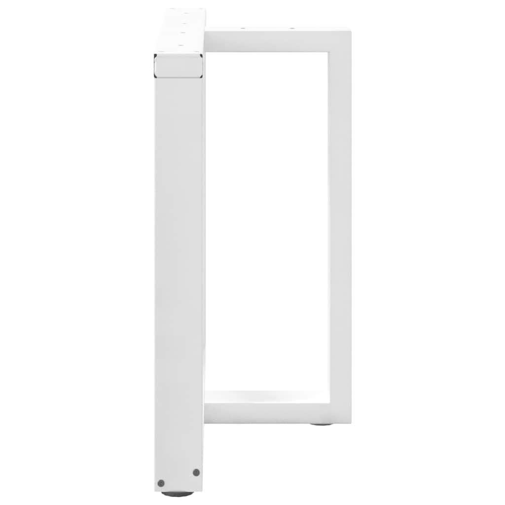 Noge za blagovaonski stol T-oblika 2 kom Bijele 80x35x(72-73) cm Čelik