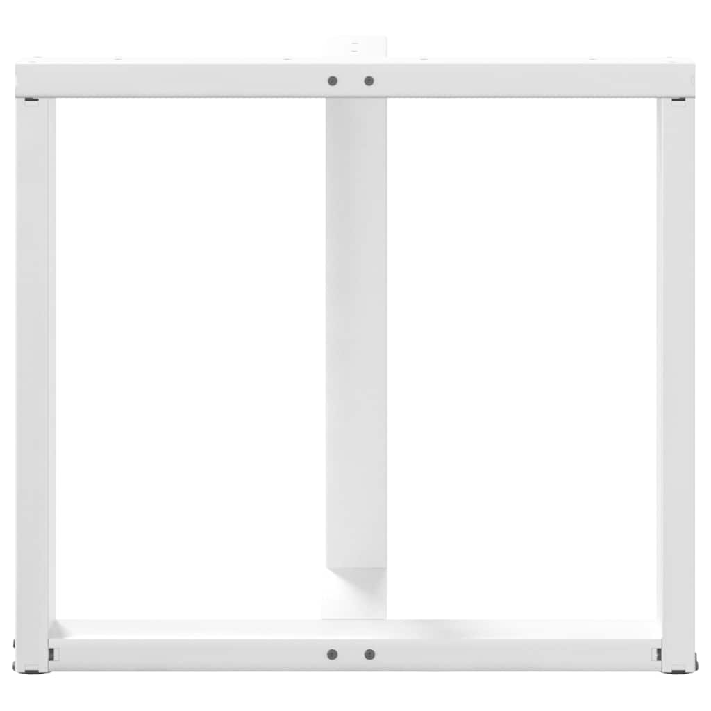 Noge za blagovaonski stol T-oblika 2 kom Bijele 80x35x(72-73) cm Čelik