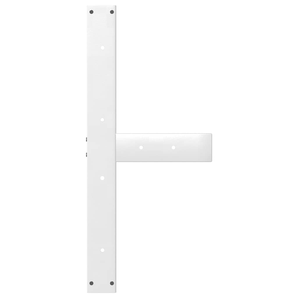 Noge za blagovaonski stol T-oblika 2 kom Bijele 80x35x(72-73) cm Čelik