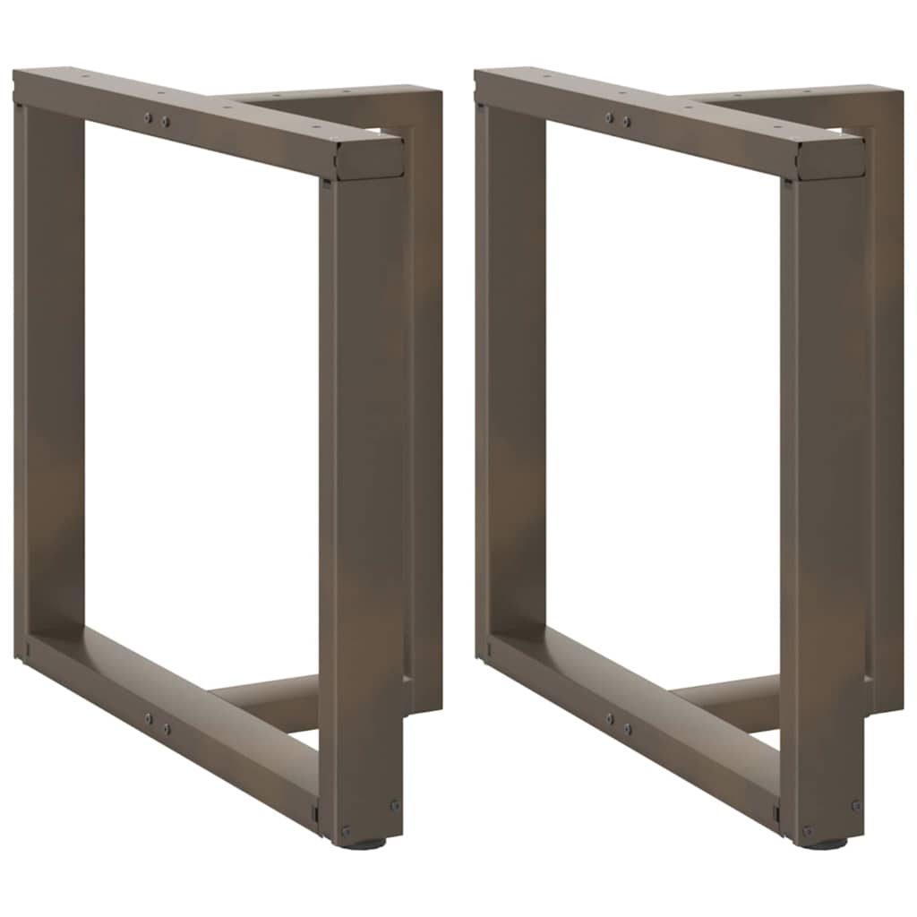 Noge za blagovaonski stol T-oblika 2 kom Crne 80x35x(72-73) cm Čelik