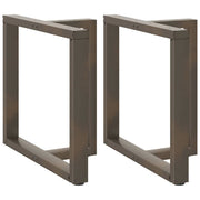 Noge za blagovaonski stol T-oblika 2 kom Crne 80x35x(72-73) cm Čelik