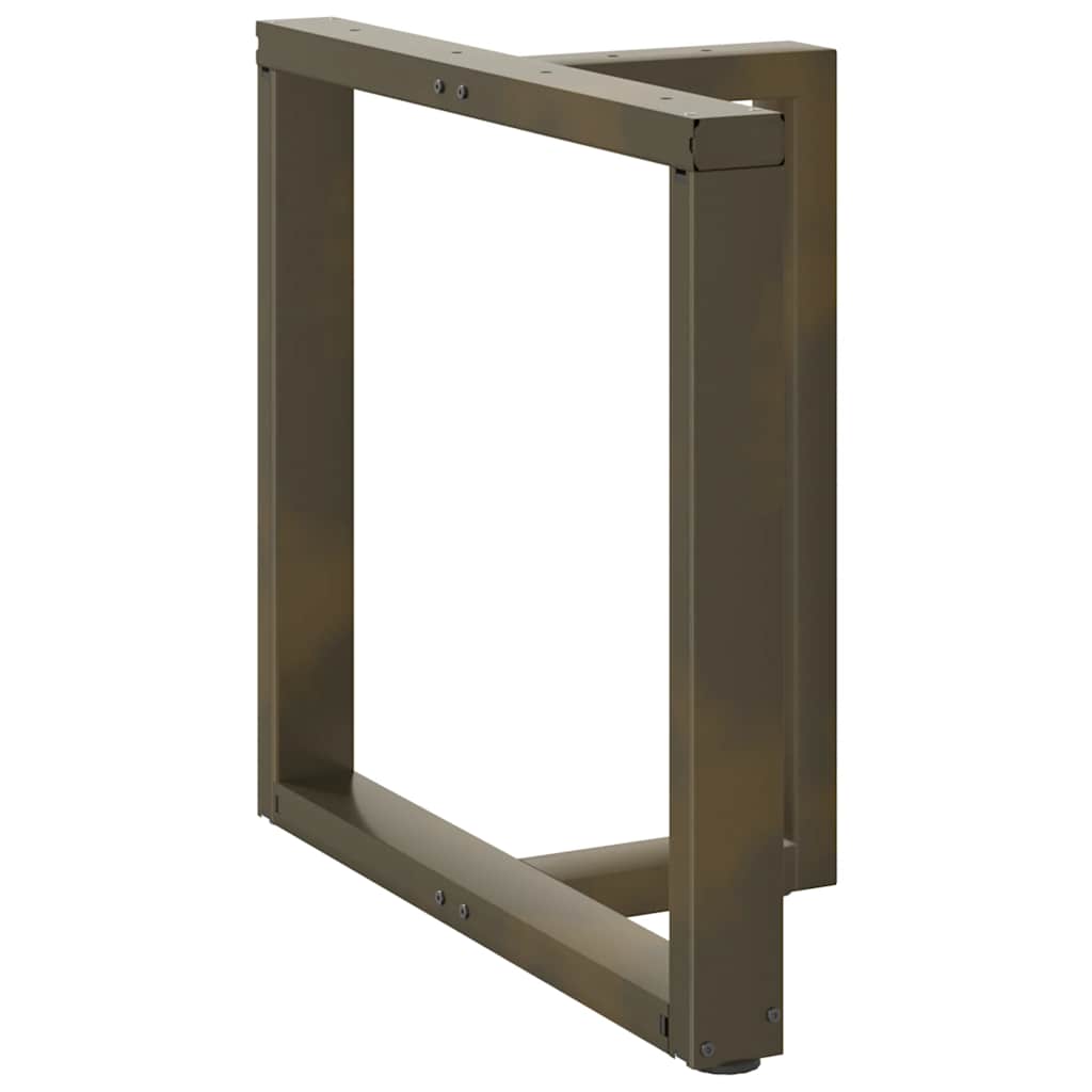 Noge za blagovaonski stol T-oblika 2 kom Crne 80x35x(72-73) cm Čelik