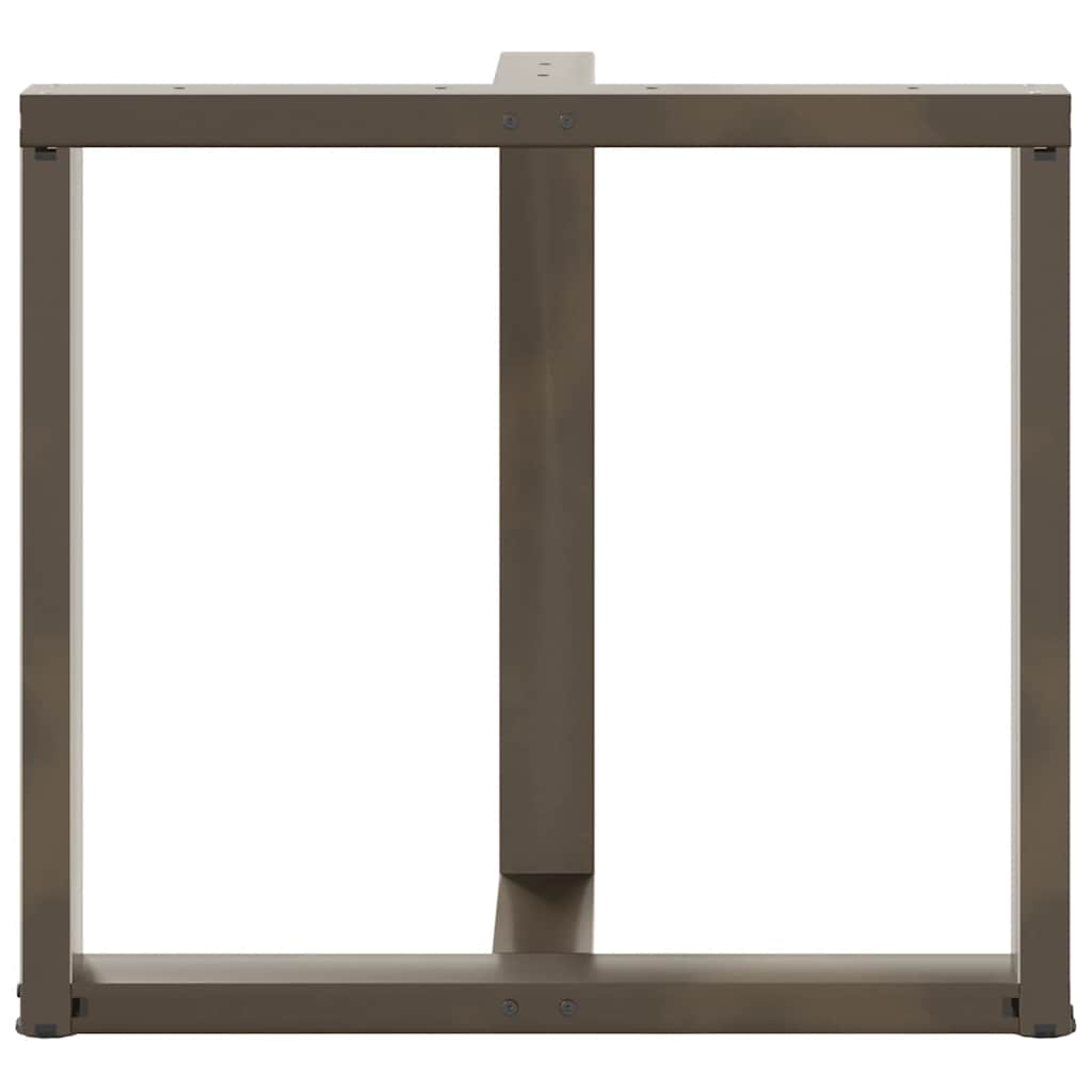 Noge za blagovaonski stol T-oblika 2 kom Crne 80x35x(72-73) cm Čelik